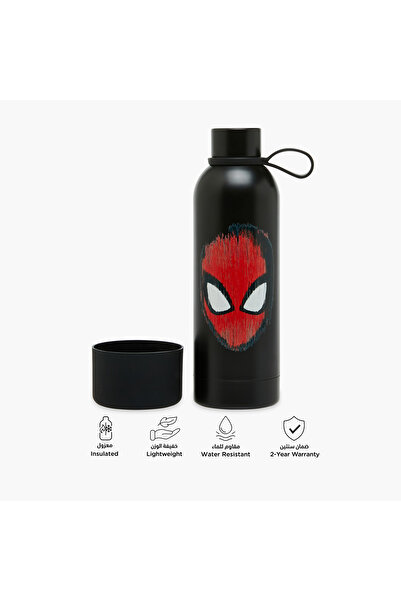 Marvel Spider-Man Print Stainless Steel Water Bottle - 500 ml