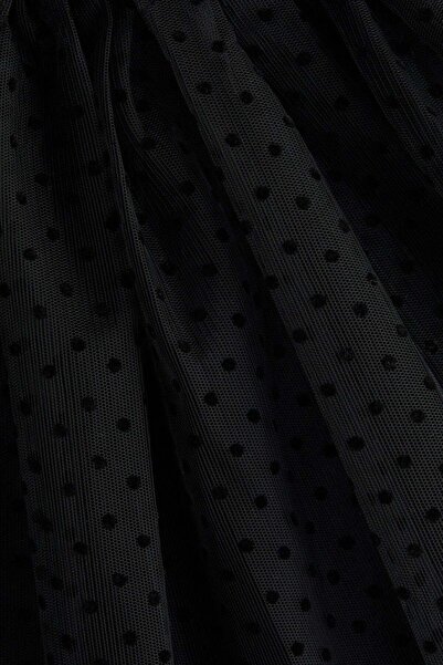 H&M Flock-print tulle skirt