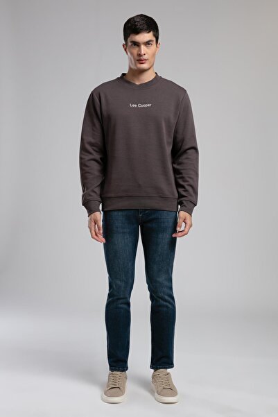 Lee Cooper Jagger Normal Waist Slim Fit Straight Leg Acerra Teal Dark Men's Trousers