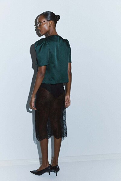 H&M Puff-sleeved blouse