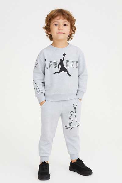 Fulla Moda Basketball Player Printed Boy's Tracksuit
