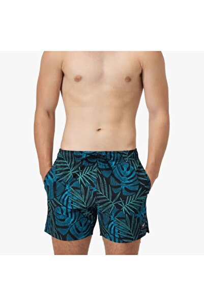 SPEEDO Men's swim shorts Print Redondo Edge Volley 16" black