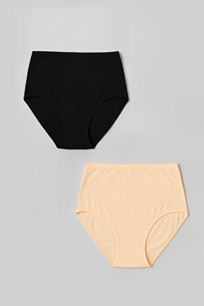 Lahor Secret سراويل داخلية نسائية للحوامل مكونة من قطعتين من القطن والليكرا