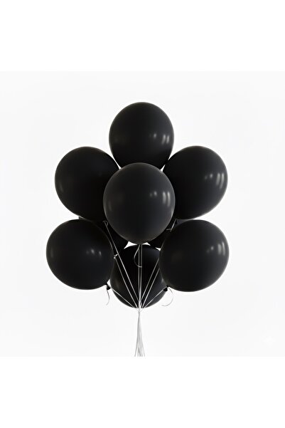 Öz-bal 5 Adet Siyah Balon Seti - Parti, Doğum Günü, Özel Gün Süslemesi