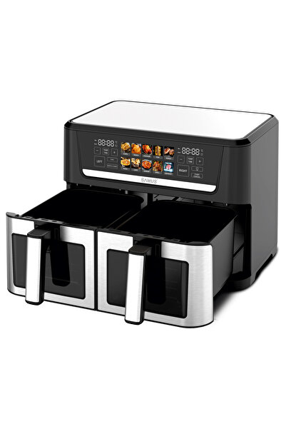 Samus AF12TWIN-S2800DW HOT AIR FRYER, 2800 W, 12 L