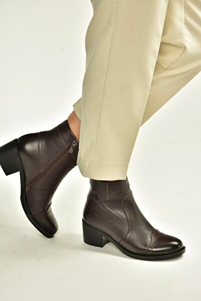 Fox Shoes V555567203 Brown Low Heel Comfort Orthopedic Sole Women's Boots