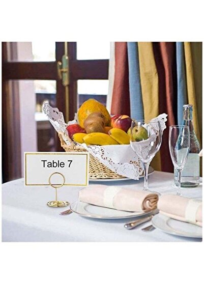 Generic 24 pcs Place Card Holder Memo Clip Photo Table Number Gold Holder, Stand, Paper Menu Stand