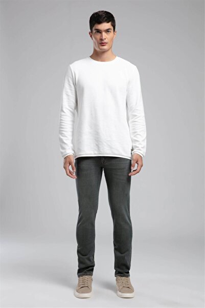 Lee Cooper بنطلون جينز رجالي من جاغر بخصر عادي وقصة ضيقة وساق مستقيمة طراز إد...