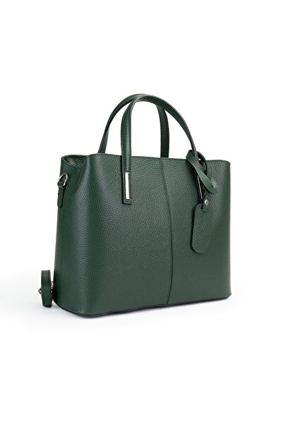 Posete Fagaras Emanuelle Leather Purse - Dark Green, 3 Compartments, 1 Pocket...