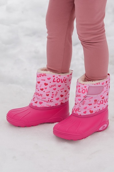 minibonito Winter Warmly Lined Snow Boots for Girls and Boys