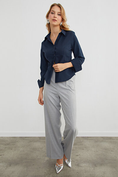 Fulla Moda Basic Pensli Slim Fit Gömlek