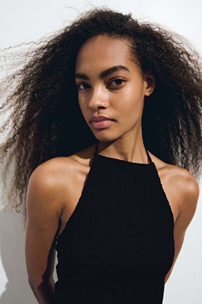 H&M Textured halterneck top