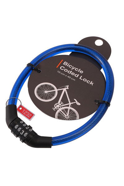 Lawazim Bicycle Cable Lock 10×40 cm - Coded Anti-Theft Bike Lock for Cycling & Outdoor Security