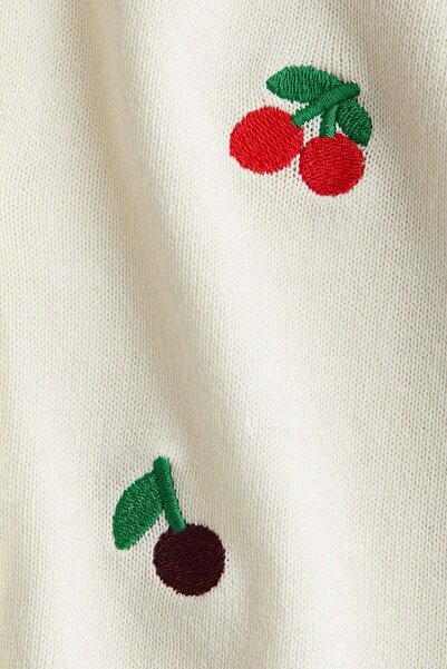 H&M Embroidery-detail cotton cardigan