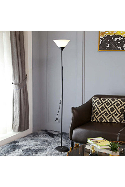 RFAN Floor Lamp Veioza, Model 8004, Fixed, Steel/Plastic/Polyethylene, Black, Height 165 cm