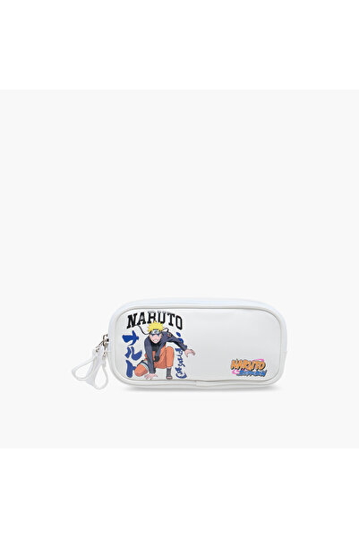 TV TOKYO Naruto Print Pencil Pouch with Zip Closure