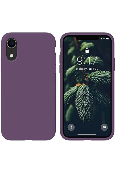 Casey Studios Husa Silicon iPhone XR, cu Microfibra, Slim, de Protectie, Marg...