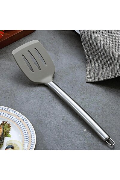 PUFO stainless steel and silicone spatula for cooking and serving, 35 cm