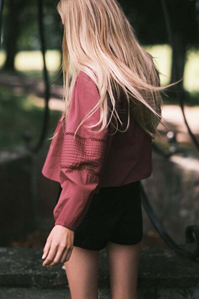 H&M Pintucked cotton blouse