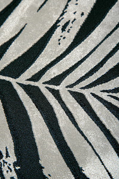 Premier Home Velvet Cushion Cover Black Beige V1 55X65