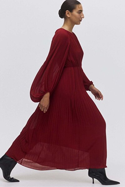 H&M Long plissé dress