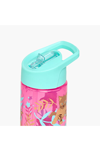 Smash Animal Print Polypropylene Water Bottle with Sipper – 450 ml
