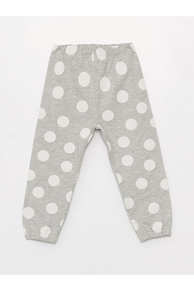 LC Waikiki LCW baby Γκρι ελαστικό στη μέση Φούτερ για κοριτσάκια Jogger