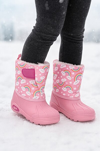 minibonito Winter Warmly Lined Snow Boots for Girls and Boys