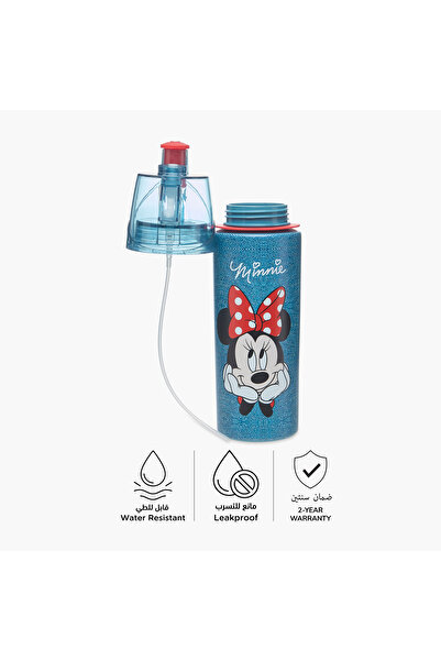 Disney Minnie Mouse Tritan Water Bottle with Water Mist Trigger – 500 ml