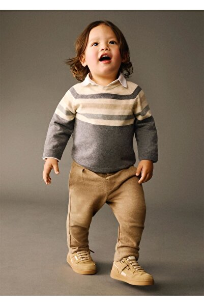 MAYORAL Baby Boy Plaid Pants Brown 2511