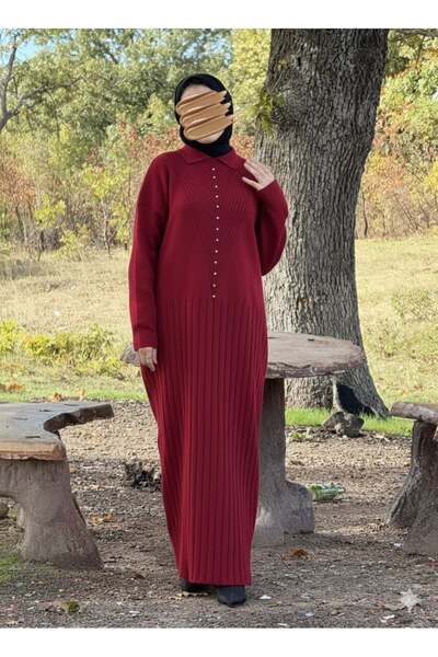 Nissra Ankanoor Stone Detailed Knitwear Dress Anka252011