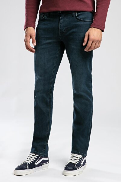 Lee Cooper Jagger Normal Waist Slim Fit Straight Leg Lisa Dark Aqua Green Men's Jeans