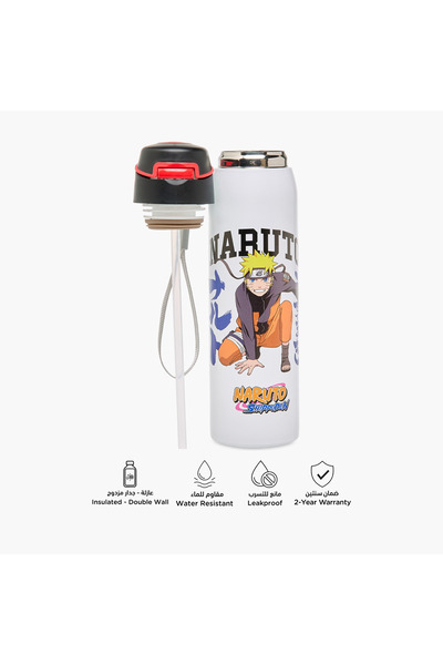 TV TOKYO Naruto Print Double Wall Insulated Water Bottle - 500 ml