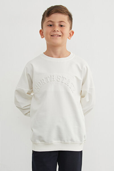 Fulla Moda North State Embossed Boys' Sweatshirt