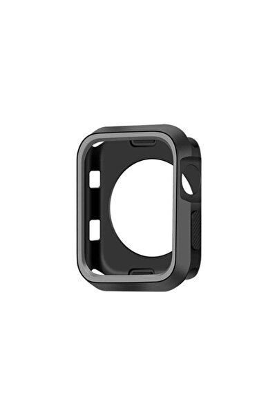Casey Studios Rugged Case for Apple Watch 3/2/1 - 38MM, Hard Material, Ultra-Thin, Black/Gray