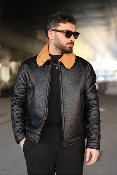 RHONES Men's Coat with Full Fur Inside