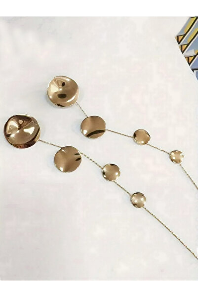 Take Two By Styli Gold Tone Circle Dangle Earrings