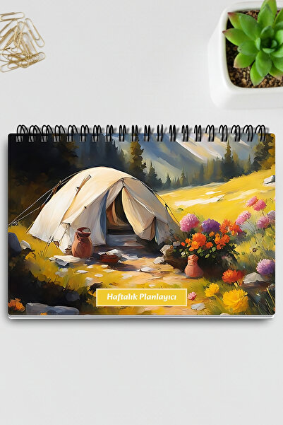 qoeuyl boutique Model sa temom prirodnih pejzaža: 3 A5 spiralna sveska sa žic...