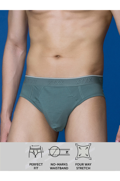 XYXX By Styli Cotton Stretch Brief with Branded Elastic