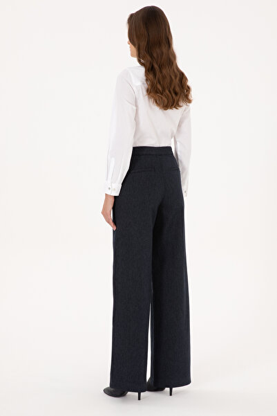 U.S. Polo Assn. Women's Navy Blue Canvas Trousers 50309263-Vr033