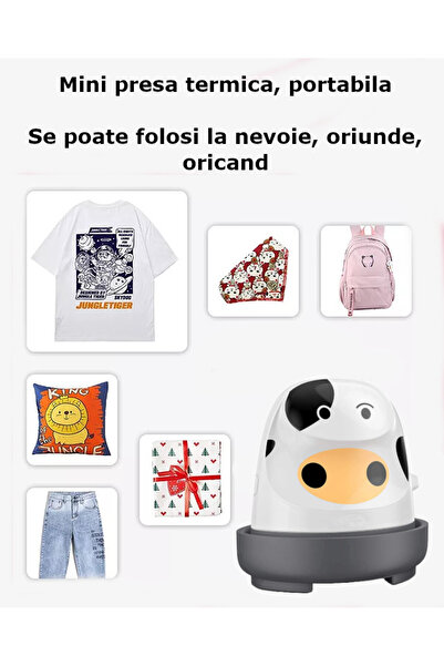 Influential Tech Vacuta Mini Heat Press, 250W, Portable, for T-Shirts and Fabrics, with Storage Bag & Accessories