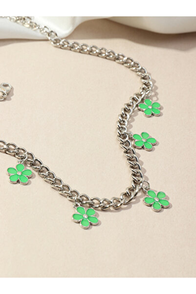 Take Two By Styli Flower Drop Necklace