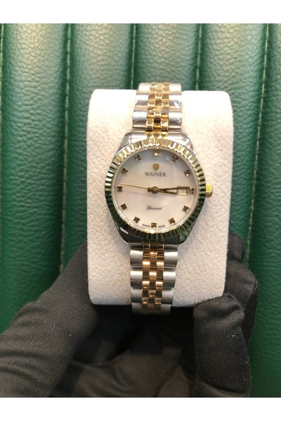 Wainer Swiss Made Women's Wristwatch with Diamonds