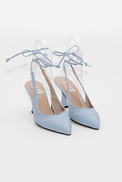 Gate29 Pantofi clasici cu toc pentru femei, cu șnur, Berry Star Gate Shoes-Albastru