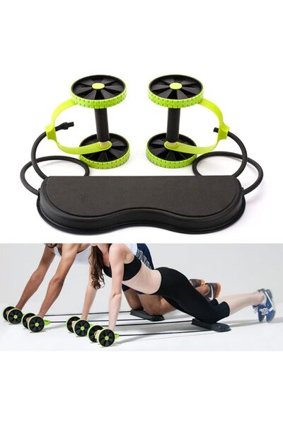 Revoflex عجلات مزدوجة، خصر رفيع، لياقة بدنية، تنحيف البطن، تمرين رياضي، معدات...