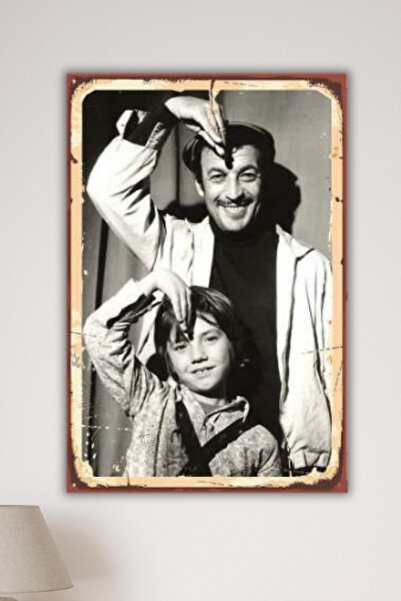 DURUSA Yeşilçam, Tablou MDF Retro Turist Ömer, 30x20 cm 3mm MDF cu imprimare ...