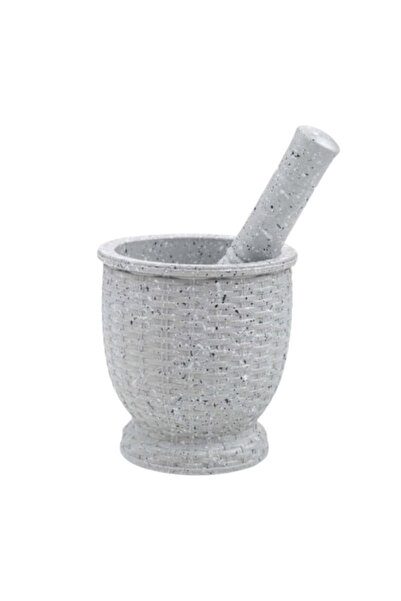 wei inox Set mojar si pistil, plastic, gri, 11x10.5 cm