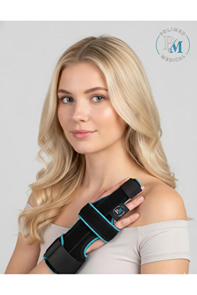 POLİMED Professional Middle Finger Splint |   Broken Finger and Tendonitis Stabilizer – Breathable Fabric