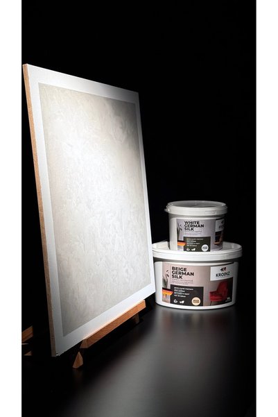 Kroinz Stucco Di Perla, German Silk, 2,5L, Culoare Alb, Vopsea Decorativă,