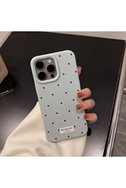 MİRAZ TASARIM حافظة آيفون 16 برو باللون الأزرق المنقط